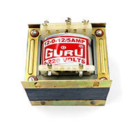 Guru Pure Copper 5A Transformer 12-0-12V | Step-Down Center-Tapped | Free Delivery in Nepal