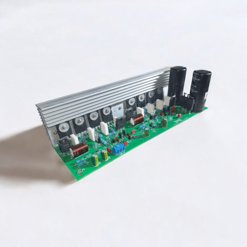 400W MOSFET Audio Amplifier Board | Stereo Kit with 5200 & 1943 | 8 MOSFET | Heavy Heat Sink | True RMS Output