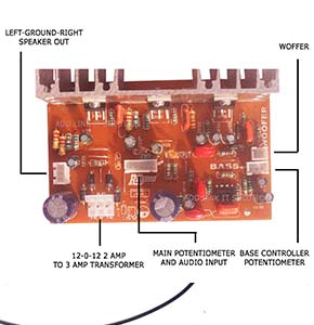 2.1 Ch Home Theater Kit, Amplifier Board