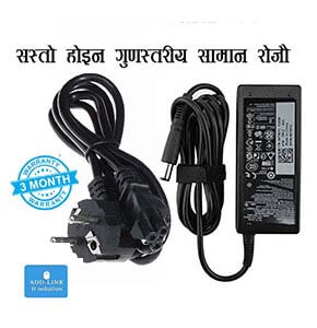 Dell Laptop original Charger 65 Watt Big Pin Adapter with lid indicator 3 Months of replacement warranty