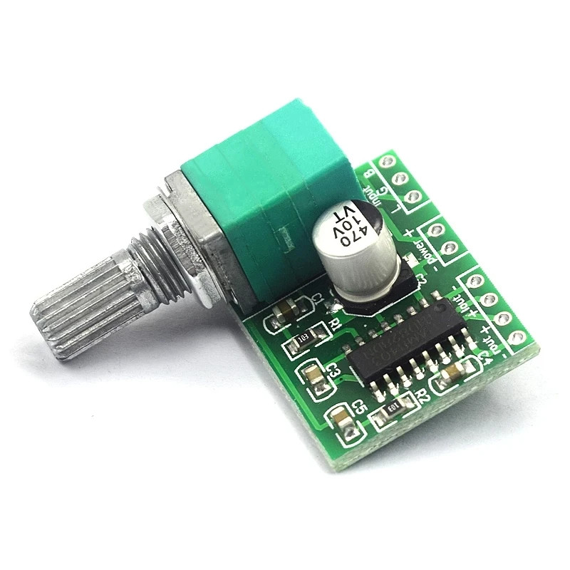 PAM8403 5V Mini Audio Amplifier Board – Dual Channel 3W+3W with Volume Control