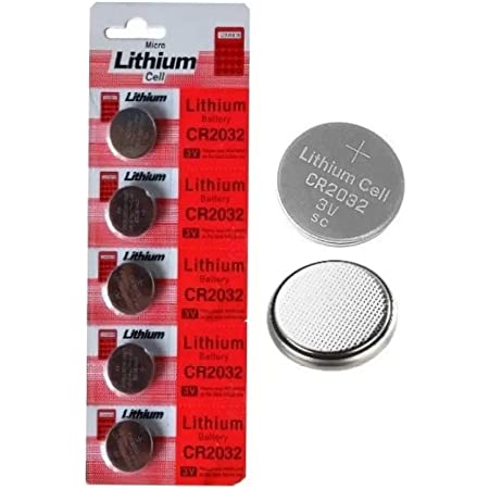 2032 Lithium Battery 5 pcs 3V Coin Cell for Desktop PC Motherboard Calculator watch